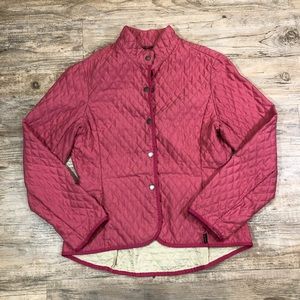 Barbour Fulbourn Women's Sz 8 Pink Quilted Jacket